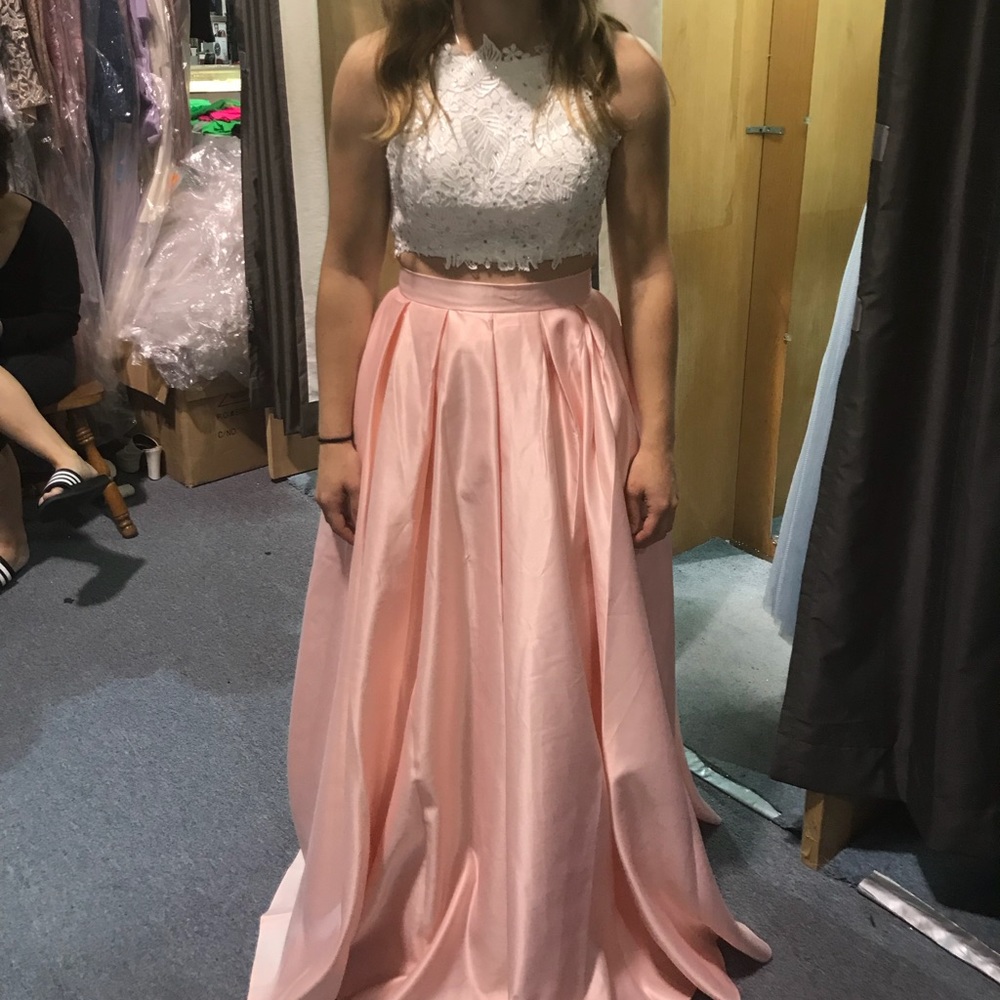 Two pieces prom dress